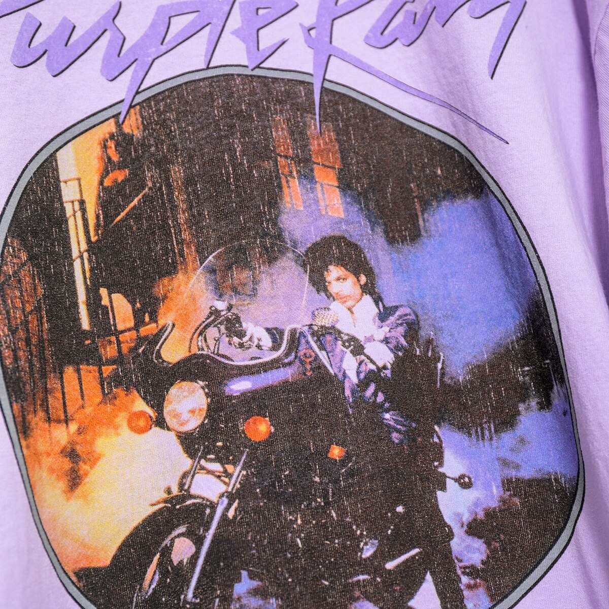 Kuakuayu HJN Purple Rain Vintage Graphic Tee Female Short Sleeve