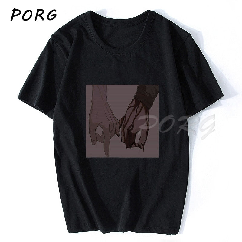 Men's Sad Retro Anime Crying Eyes Vaporwave T-Shirt