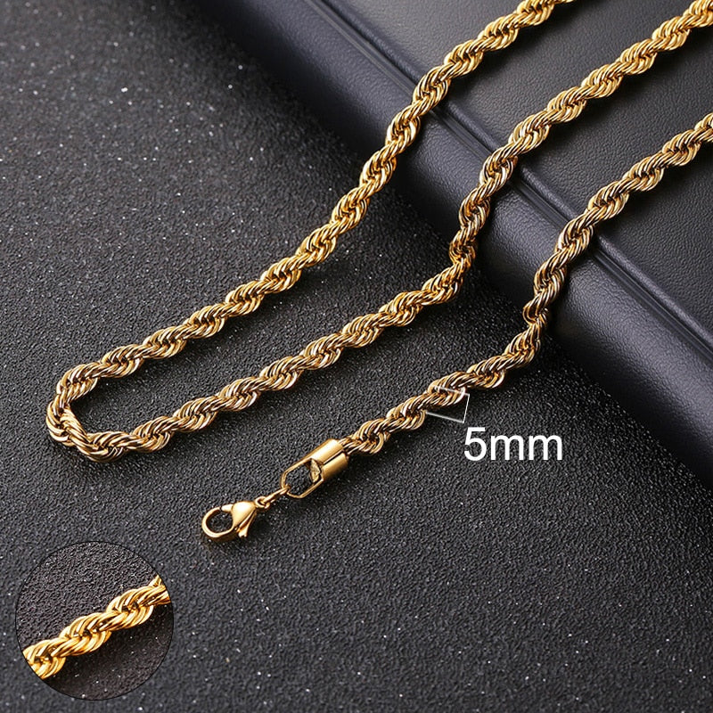 Vnox Cuban Chain Necklace for Men