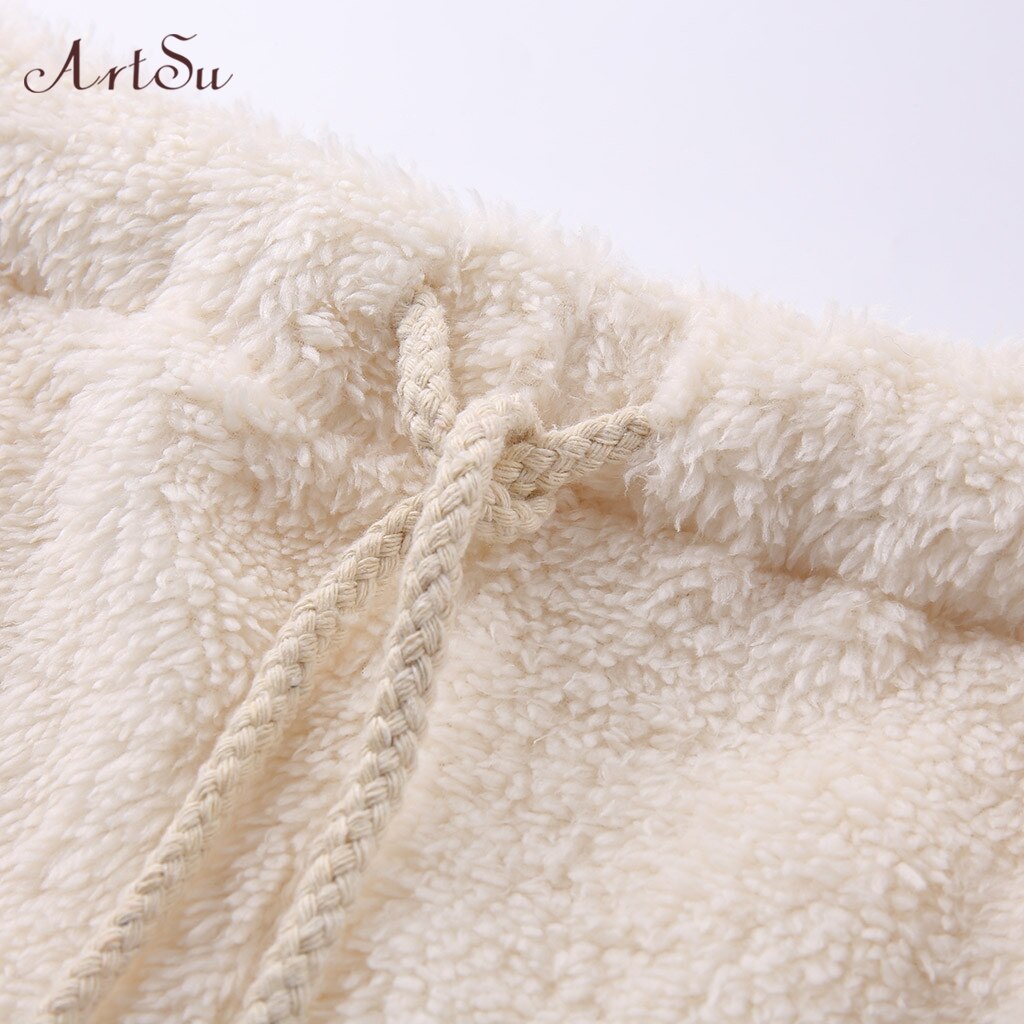 Womens Artsu Solid Teddy Cardigan Coat