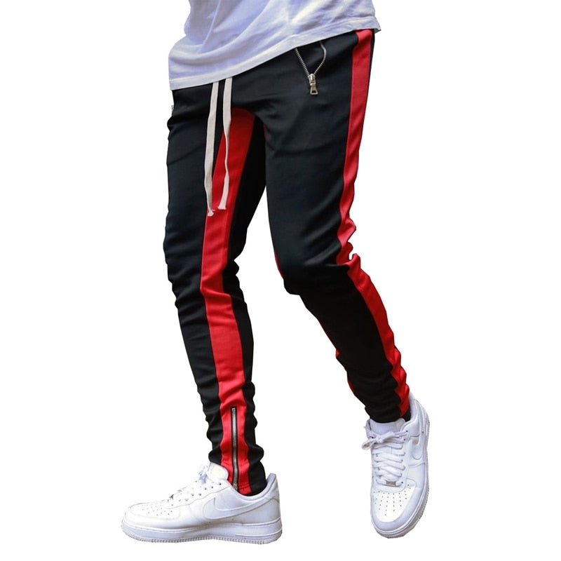 Men Running Pants With Zipper