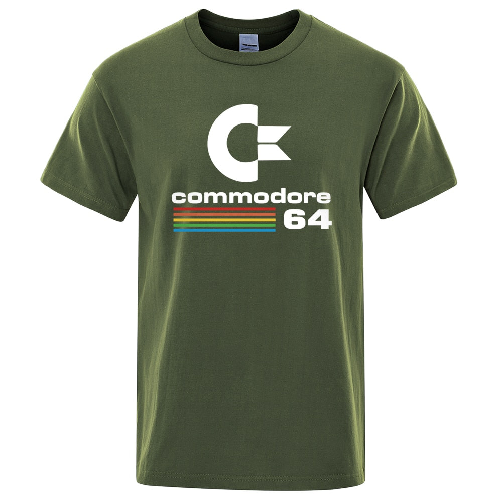 Mens Summer Commodore 64 Print T Shirt