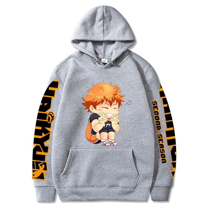 Mens Haikyuu No. 10 Hinata Shoyo Hoodies