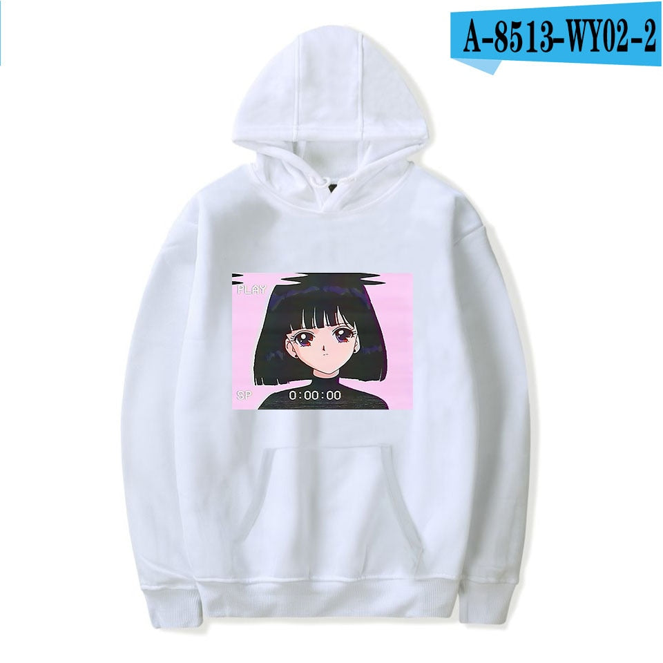 Men's Vaporwave Aesthetics Graphic Hoodie