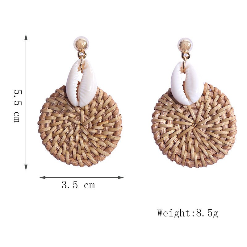 YAOLOGE Korean StyleHandmade Natural Earrings For Women