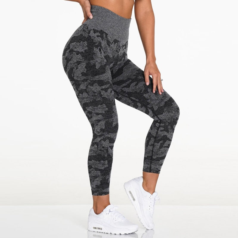 Womens Camo seamless leggings for fitness