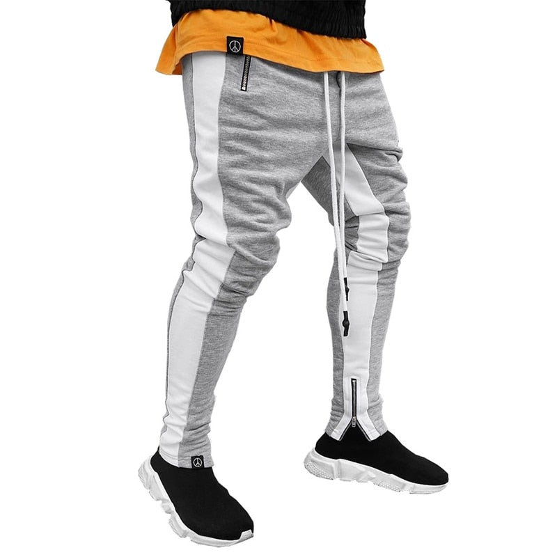 Men Running Pants With Zipper