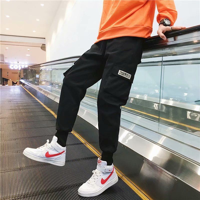 Men Pocket Cargo Pants Casual Jogger Fashion