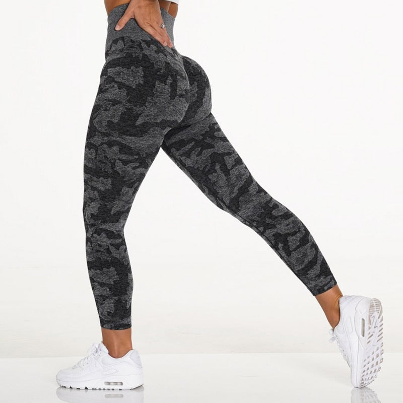 Womens Camo seamless leggings for fitness