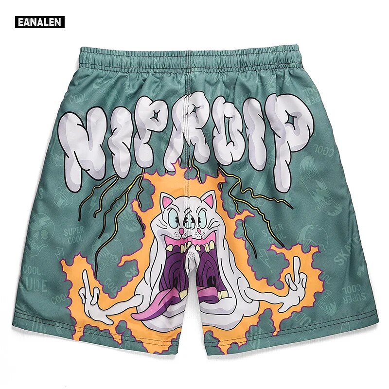 Men's graphic street Cloud Letter Basketball Shorts