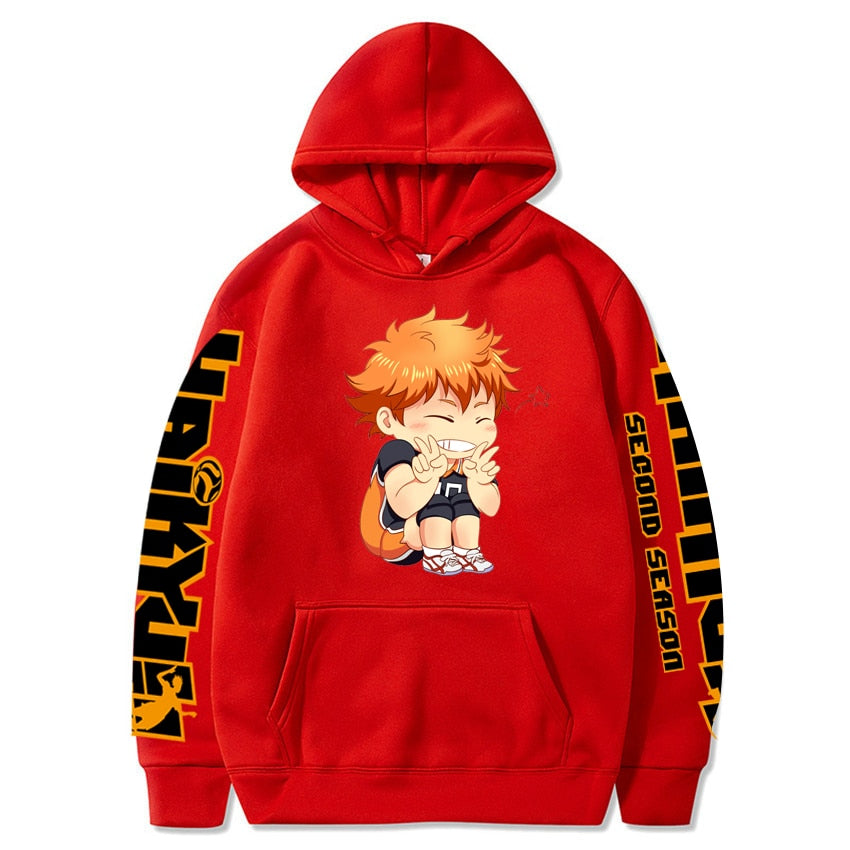 Mens Haikyuu No. 10 Hinata Shoyo Hoodies