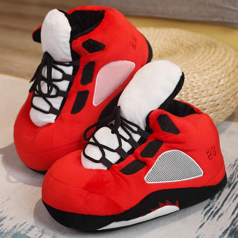 Basketball Slipper Winter Slippers Sneaker Slippers  Home Slippers Men/Women House Floor Sliders Indoor Slides Funny Slippers