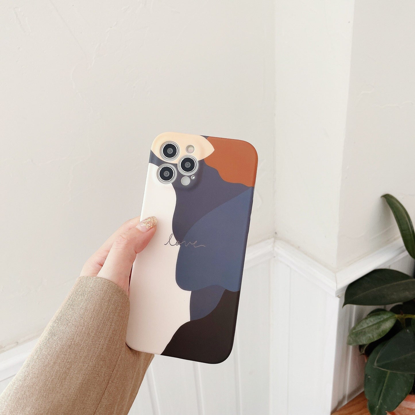 LACK Art geometry Soft Silicone Phone Case For iPhone