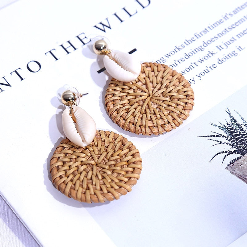 YAOLOGE Korean StyleHandmade Natural Earrings For Women