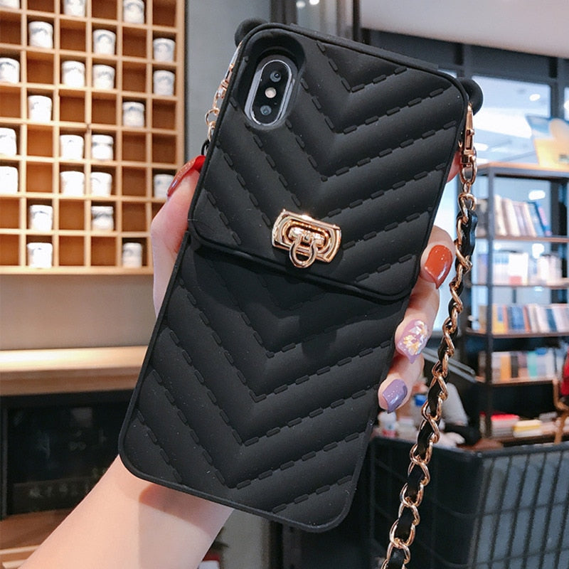 Luxury Wallet Bag Phone Case For iPhone