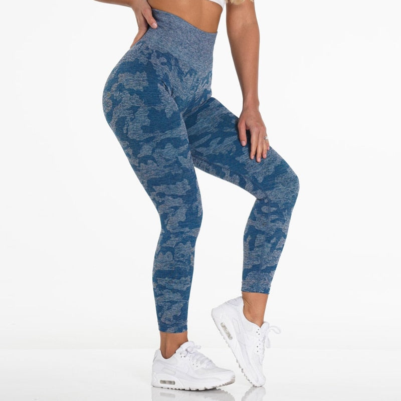 Womens Camo seamless leggings for fitness