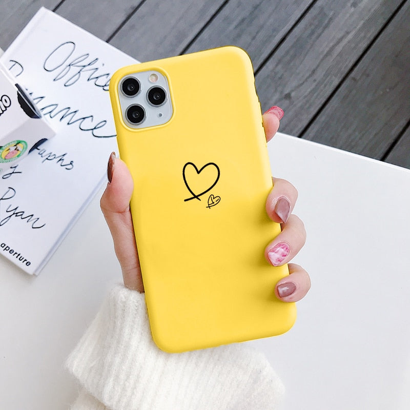 Love Heart Candy Cover Phone Case For Samsung Galaxy