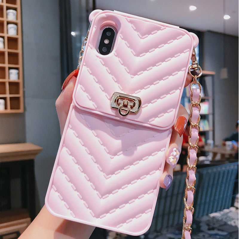 Luxury Wallet Bag Phone Case For iPhone