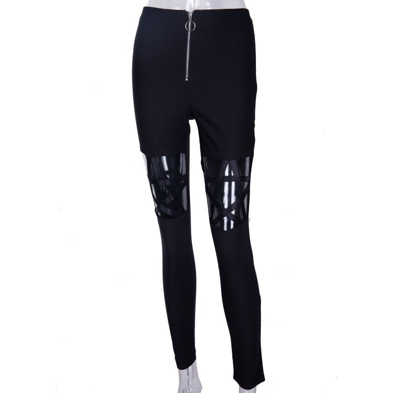 Womens InsDoit Gothic Black Pants