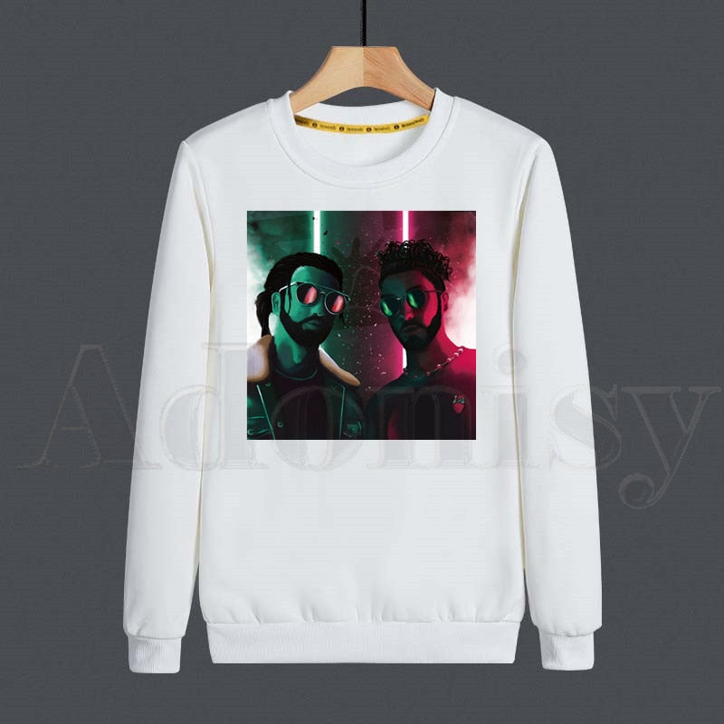 Mens Rap Le Monde Chico PNL Print Casual Sweatshirts