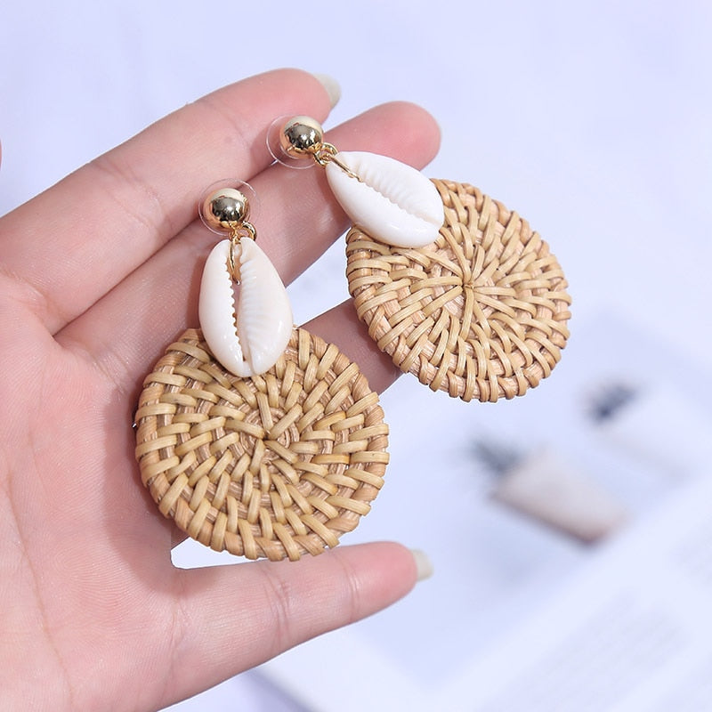 YAOLOGE Korean StyleHandmade Natural Earrings For Women