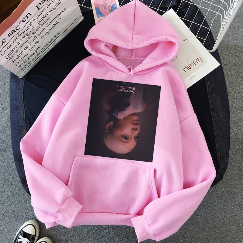 Women's Ariana Grande Thank You Next Harajuku Graphic Hoodie W