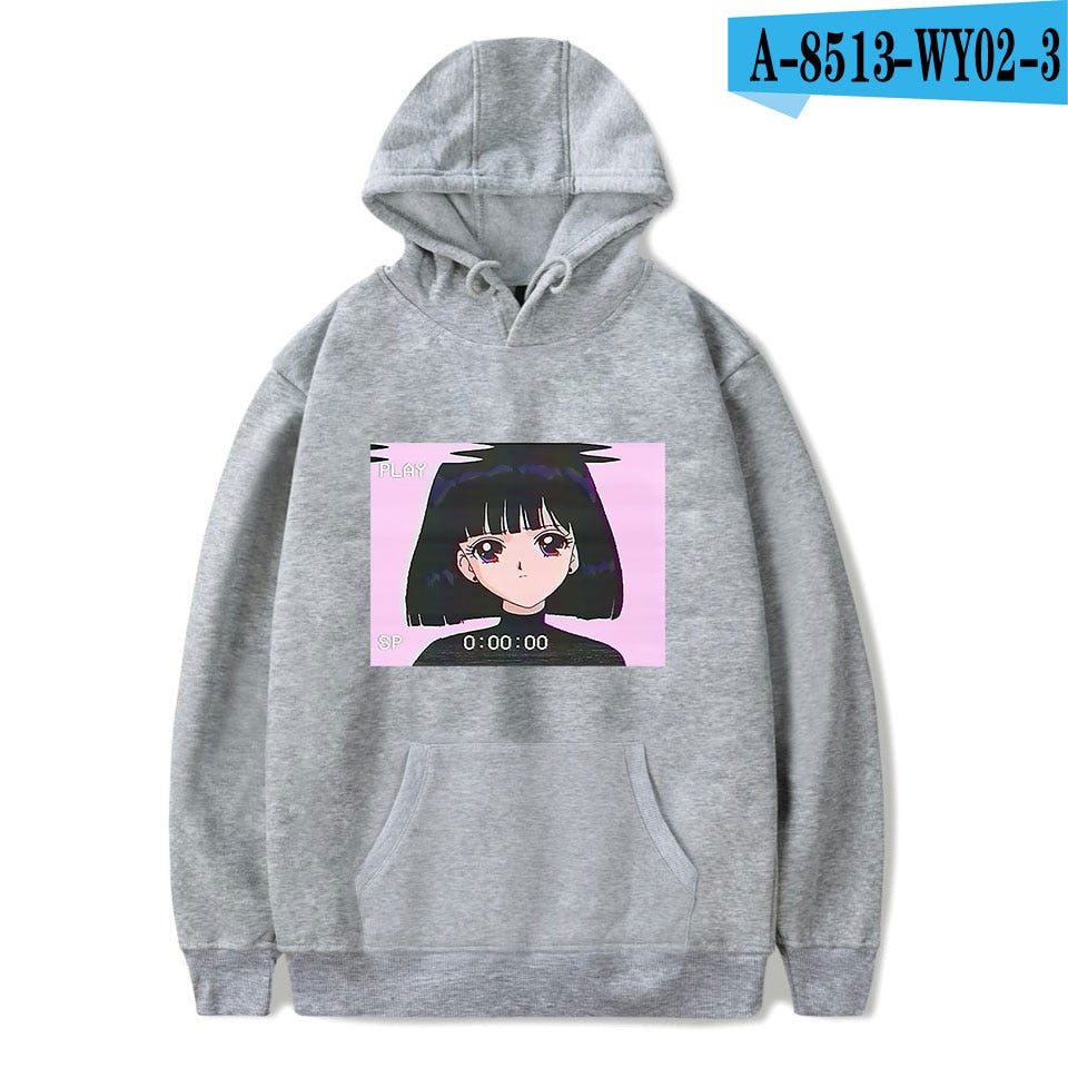 Men's Vaporwave Aesthetics Graphic Hoodie