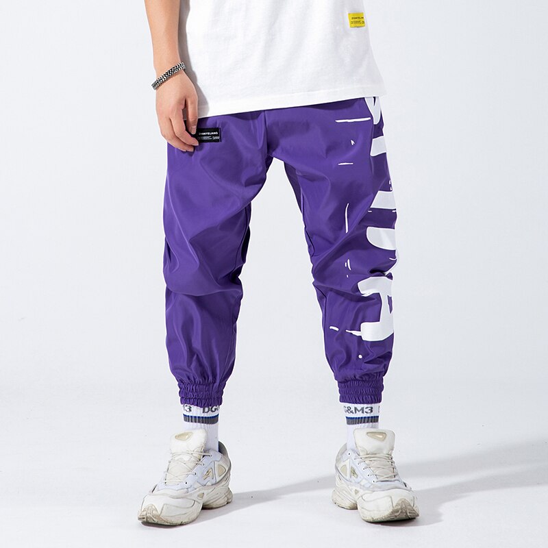 Hip Hop Joggers Men Letter Printing Mens Harem Pants