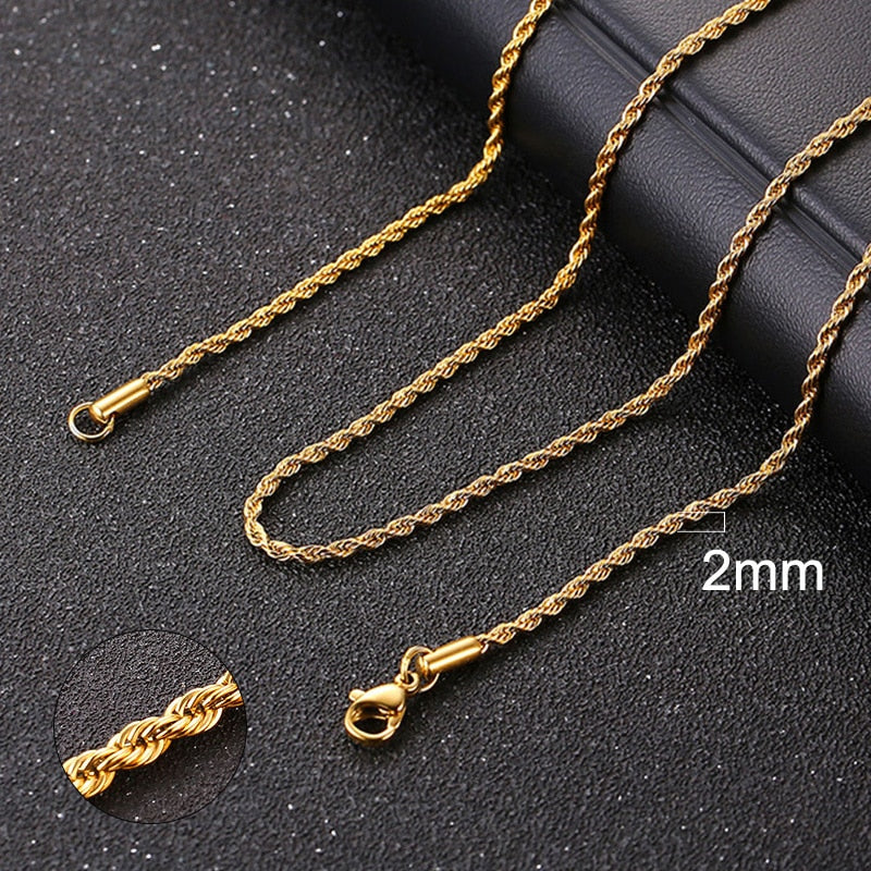 Vnox Cuban Chain Necklace for Men