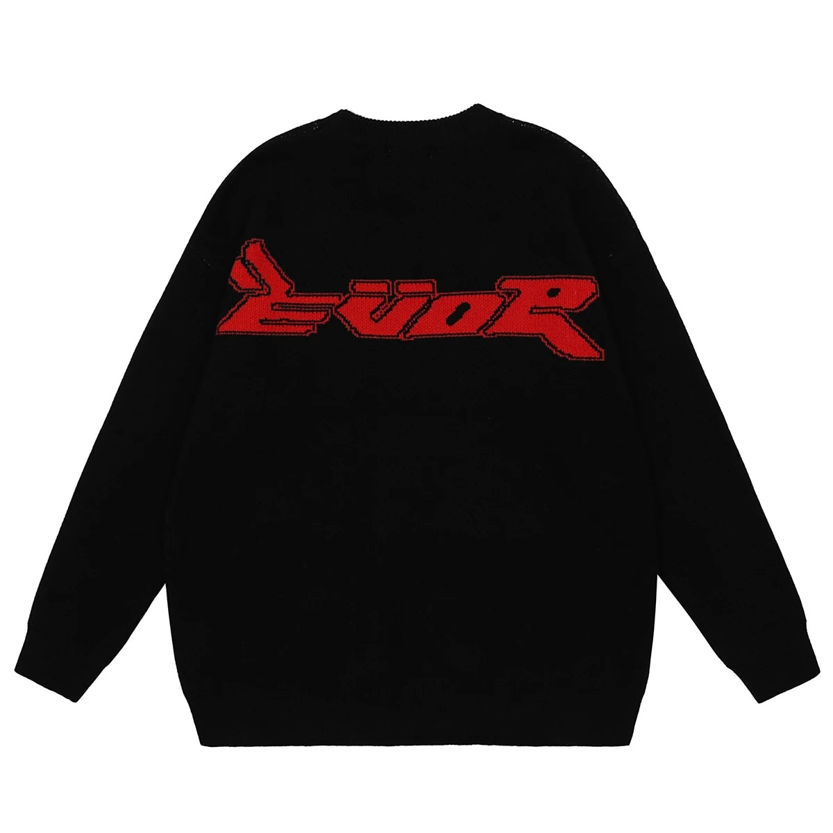 BOLUBAO Harajuku Knitted Sweaters Men Hip Hop Loose Pullover Letter Printed Sweater