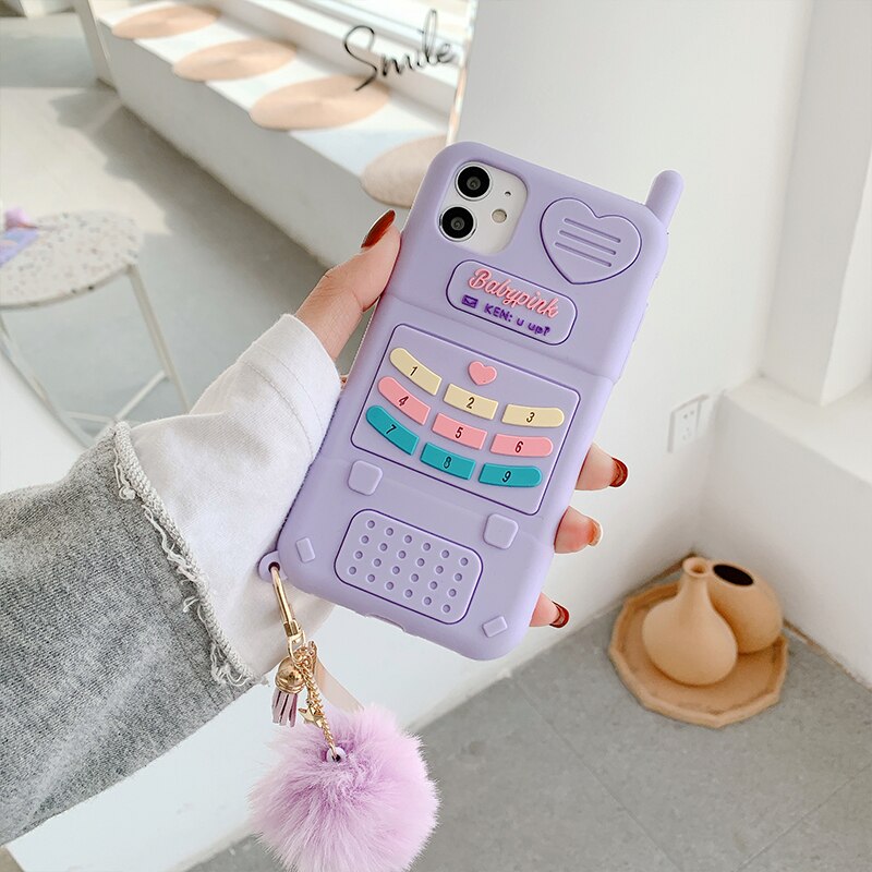 Cute love heart kid girl gift 3D Phone Case For iPhone