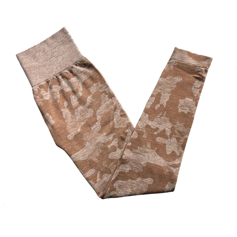 Womens Camo seamless leggings for fitness