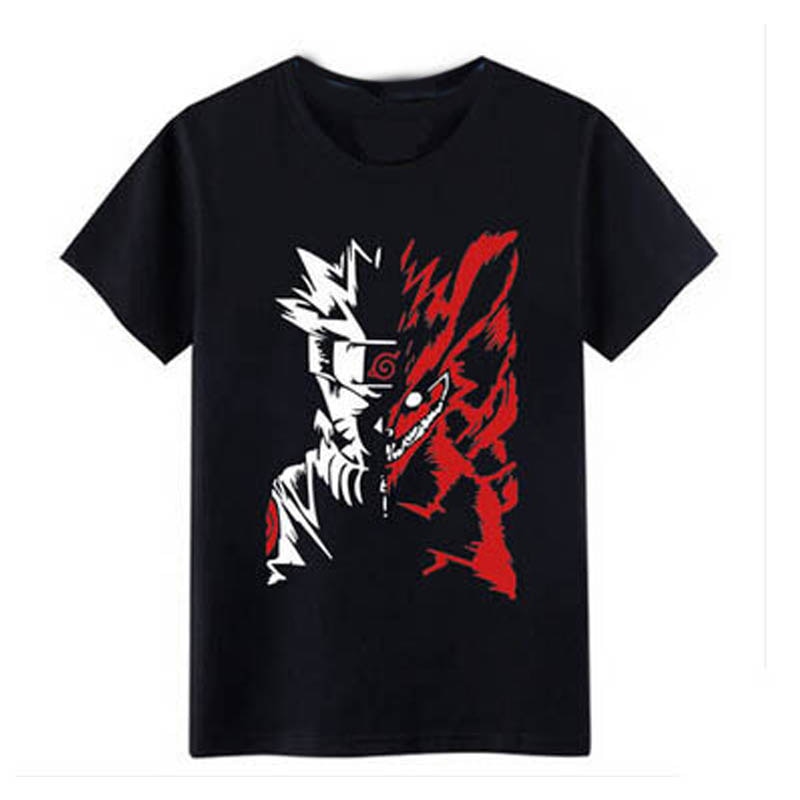 Mens Anime Namikaze Minato Sharingan Cosplay T-shirt