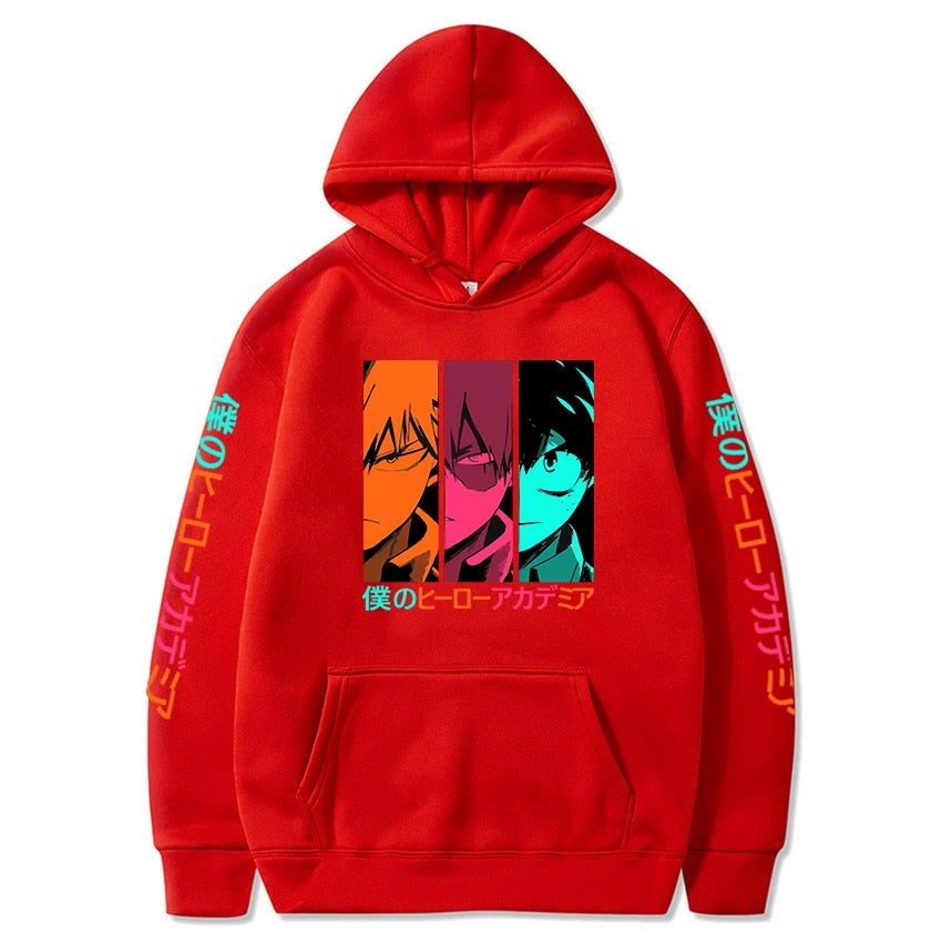 Harakuju My Hero Academia Printed Hooded Sweatshirt