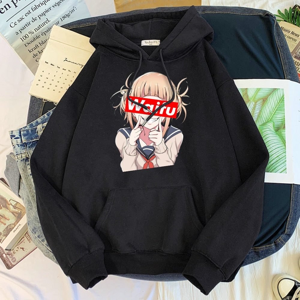 Female Cartoon Little Devil Girl Warm Hoodies