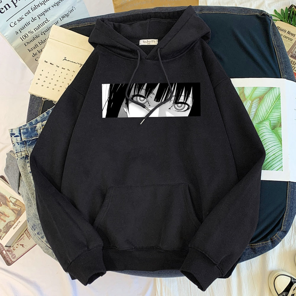 Female Cartoon Little Devil Girl Warm Hoodies