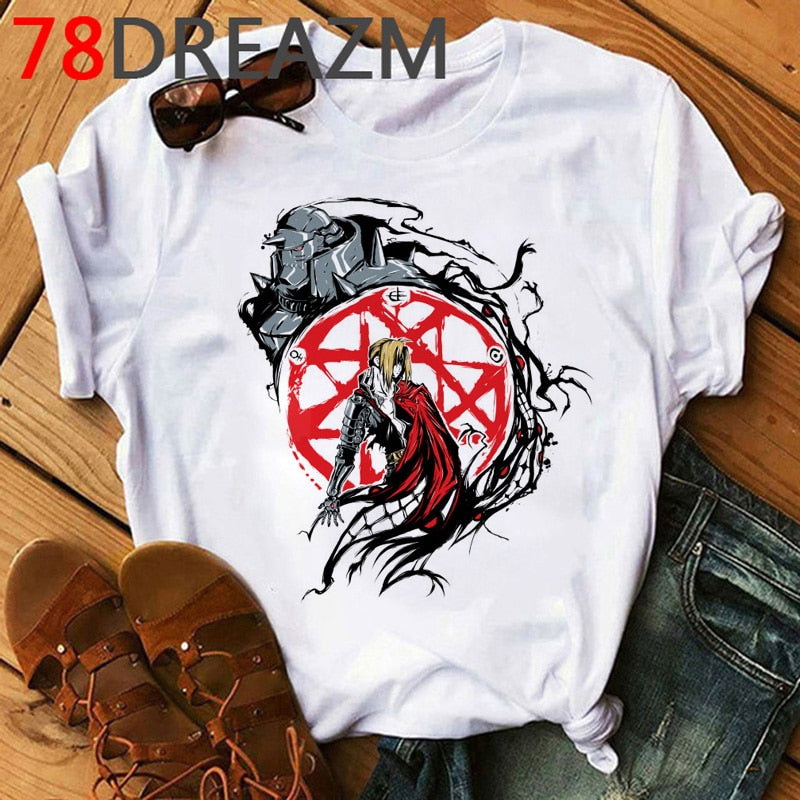 Womens Hot Anime Fullmetal Alchemist T-shirt