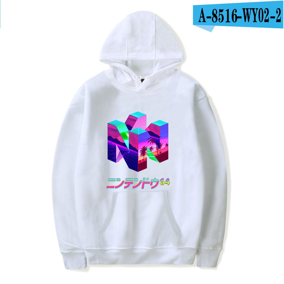 Men's Vaporwave Aesthetics Graphic Hoodie