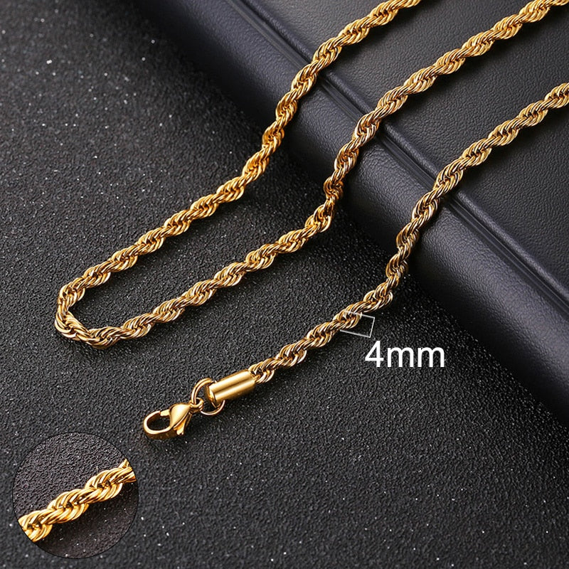 Vnox Cuban Chain Necklace for Men