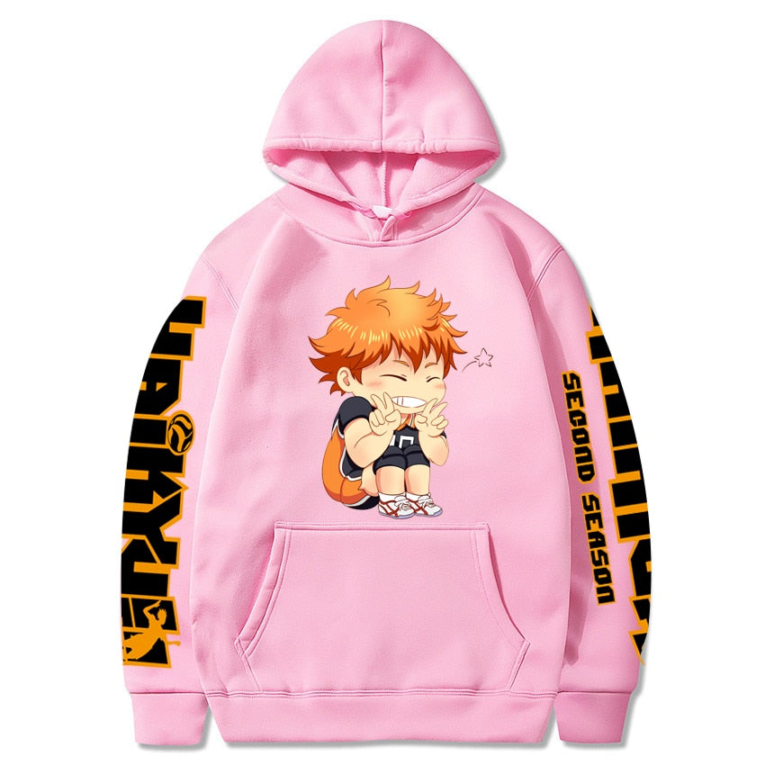 Mens Haikyuu No. 10 Hinata Shoyo Hoodies