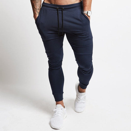 Men Jogger Sweatpants Gyms Fitness Bodybuilding Workout Cotton Trousers Sportswear