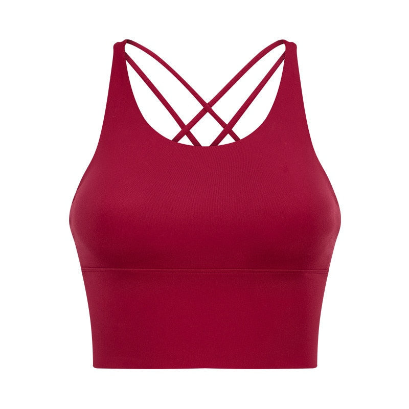 SHINBENE Gym Running Crop Tops Women