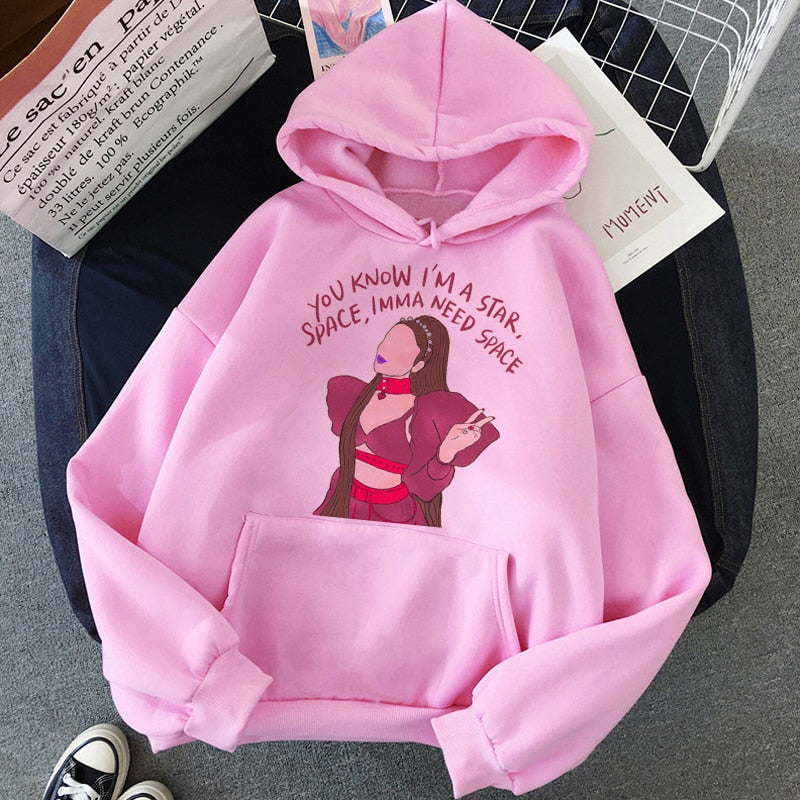 Women's Ariana Grande Thank You Next Harajuku Graphic Hoodie W