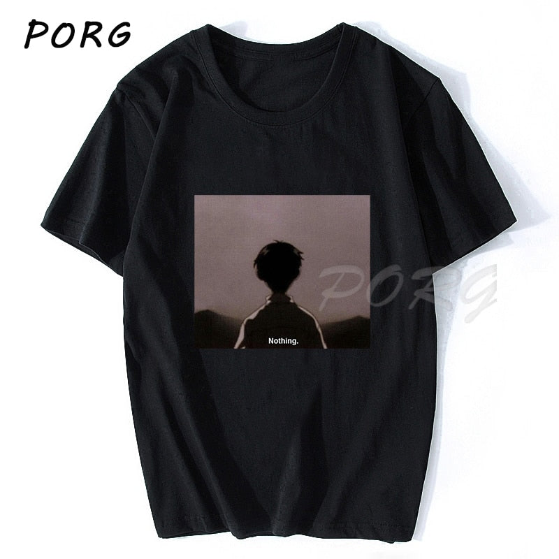 Men's Sad Retro Anime Crying Eyes Vaporwave T-Shirt