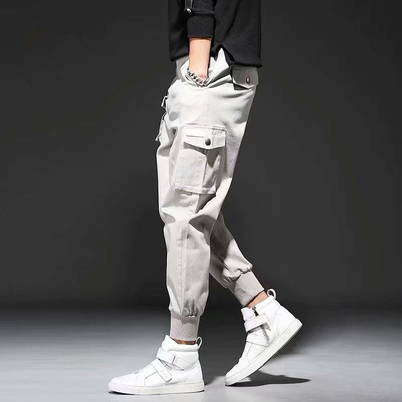 Men Pocket Cargo Pants Casual Jogger Fashion