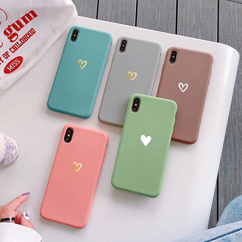 Love Heart Candy Cover Phone Case For Samsung Galaxy