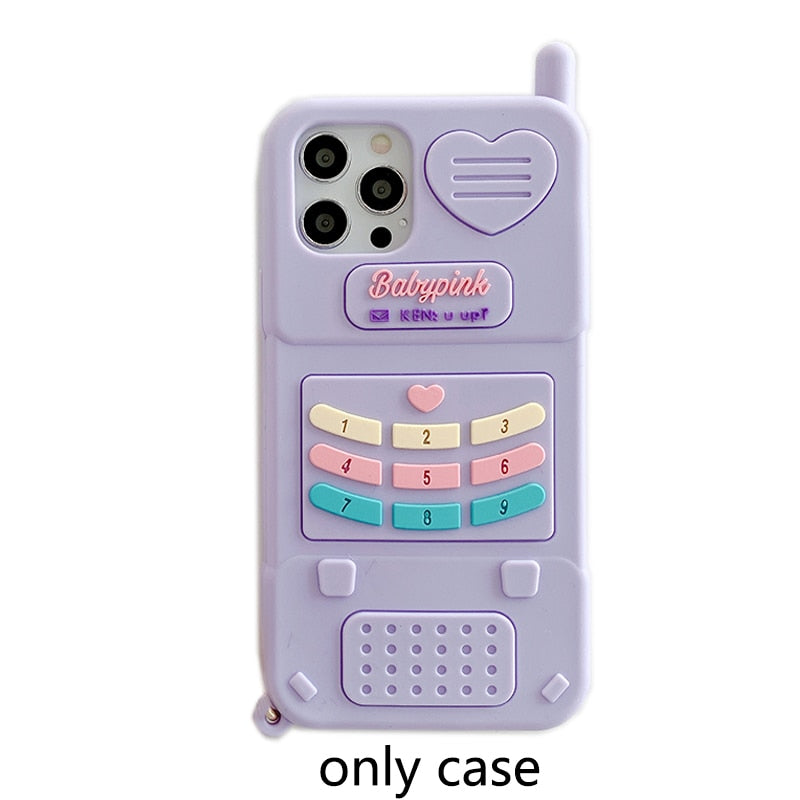 Cute love heart kid girl gift 3D Phone Case For iPhone