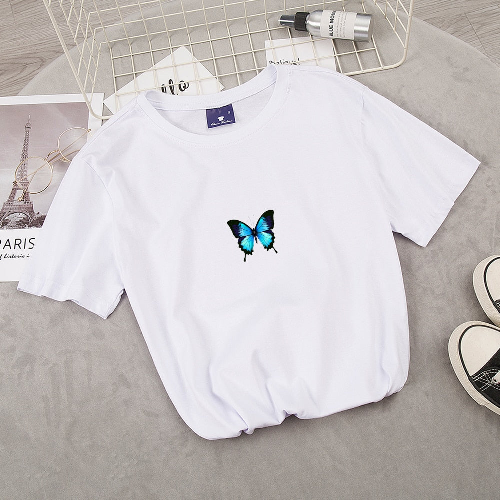 Women Butterfly Print Graphic Hoodie