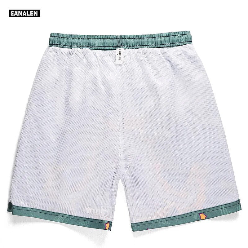 Men's graphic street Cloud Letter Basketball Shorts