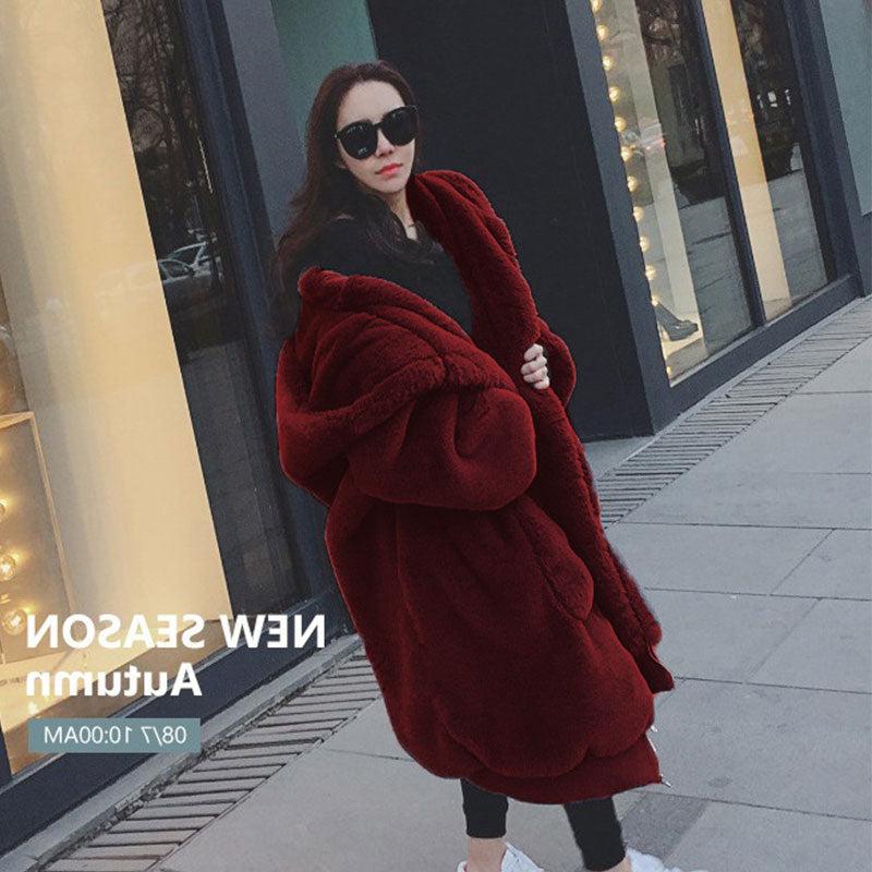 Oversized Winter Faux Fur Coat